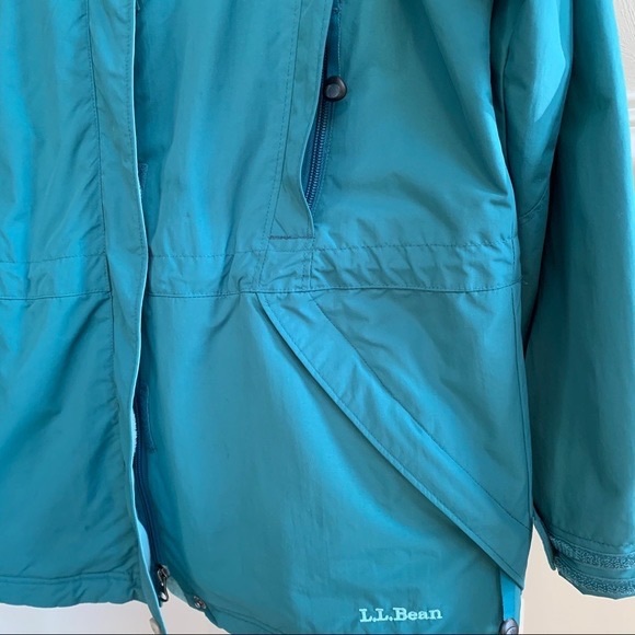 L.L. Bean Full Zip Hooded Jacket 4 Zip Pockets - Picture 6 of 16